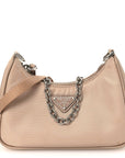 Tessuto Nylon Saffiano Mini Re-Edition 2000 Shoulder Bag Cammeo