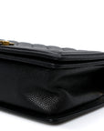 Caviar Quilted Medium Boy Flap Black