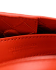 Nappa Intrecciato Small Andiamo With Chain Shoulder Bag Orange