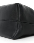 Mellow Nappa Medium Donut Chain Flamenco Knot Clutch Black