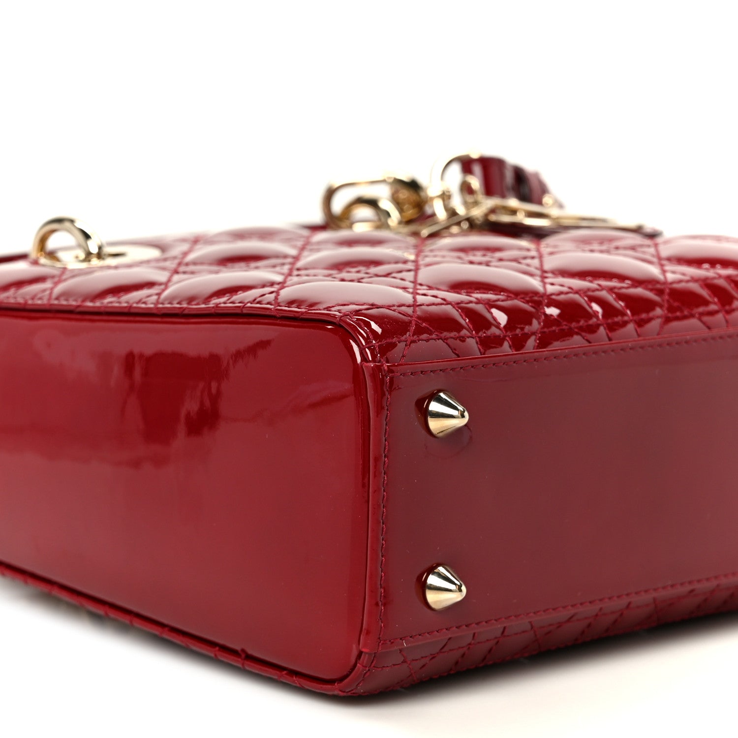 Patent Cannage Small My ABCD1OR Lady D1OR Cherry Red