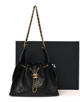 Caviar Quilted Small CHNL 25 Handbag Black
