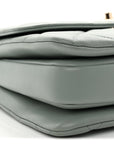 Lambskin Quilted Small Trendy CC Flap Dual Handle Bag Light Grey