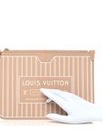 Calfskin Neverfull Inside Out MM Pochette Dune Hazelnut
