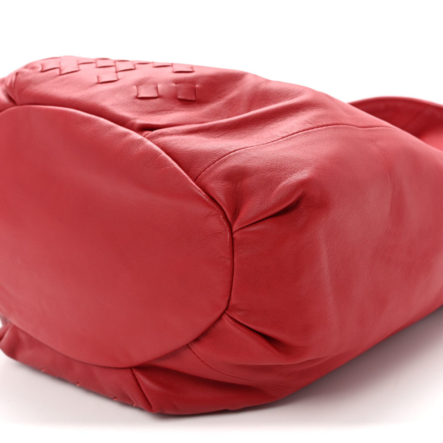 Nappa Intrecciato Patchwork Hobo Red