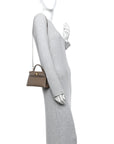 Epsom Mini Kelly Sellier 20 Etoupe
