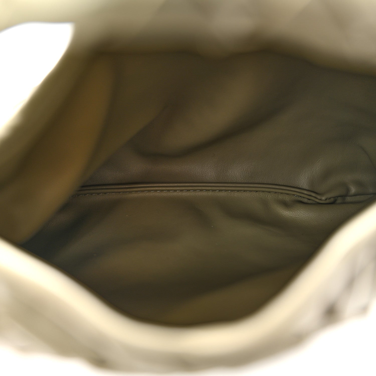 Calfskin Intrecciato Mini Hop Travertine