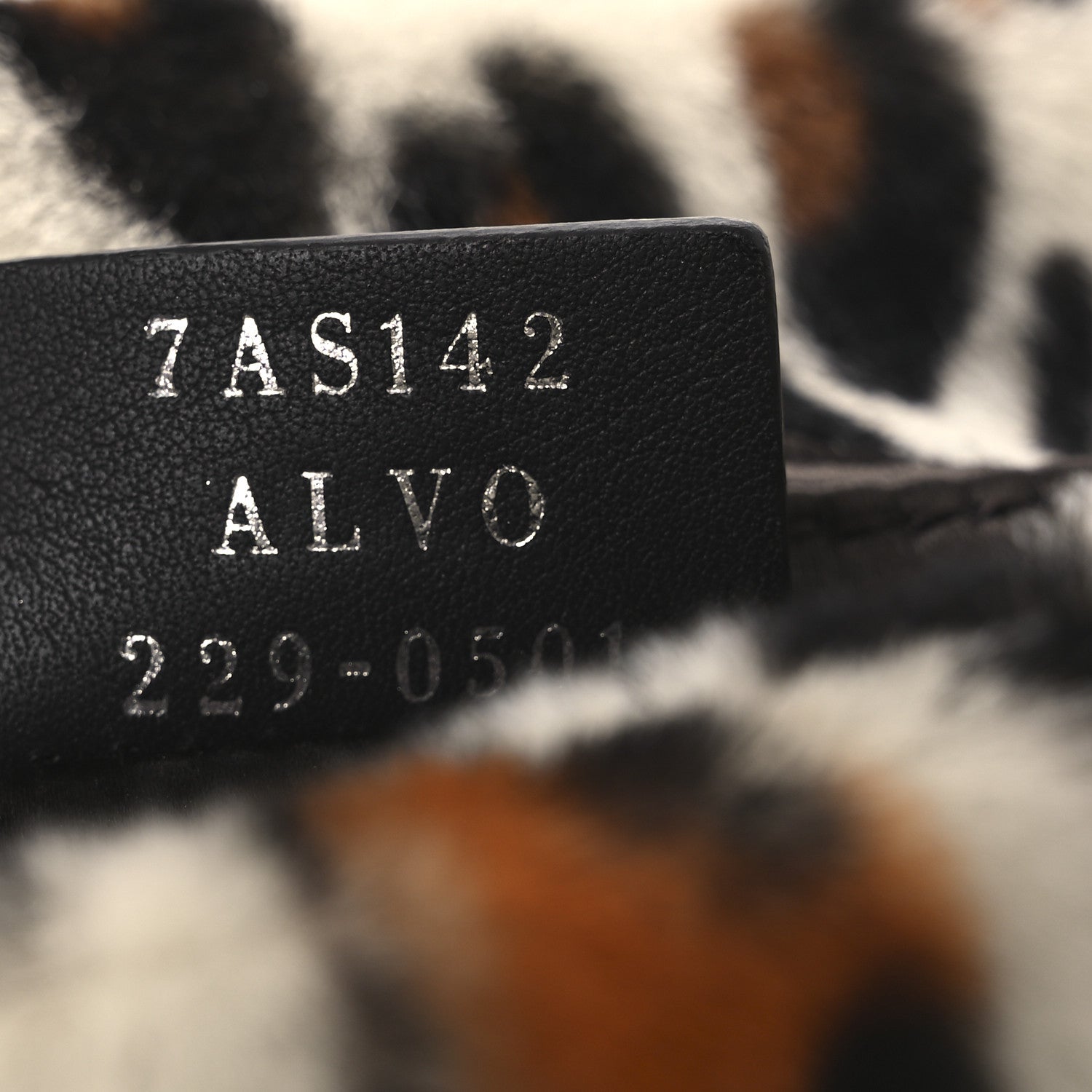 Calf Hair Leopard Print Phone Baguette Moro