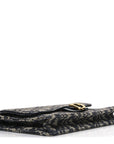 Oblique Saddle Chain Pouch Blue