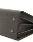 Grained Calfskin Baby Sac De Jour Fog