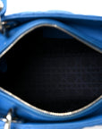 Lambskin Cannage Medium Lady D1OR Blue