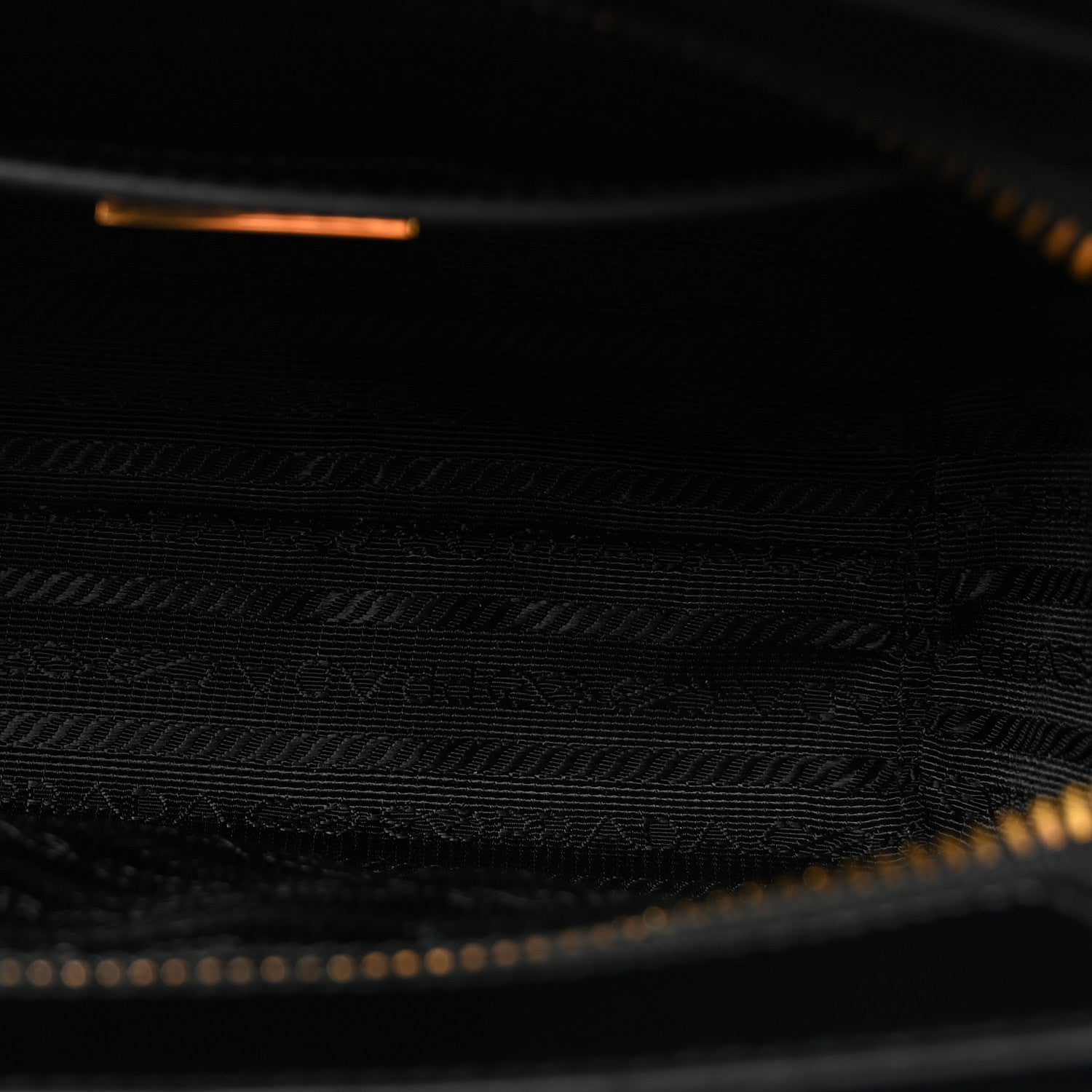 Spazzolato Mini Zippered Tote Black