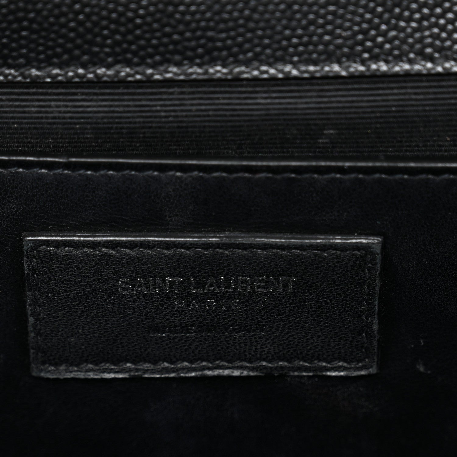 Grain De Poudre Medium Classic Monogram Monochrome Kate Satchel Black