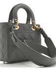 Lambskin Cannage Small My ABCD1OR Lady D1OR Grey