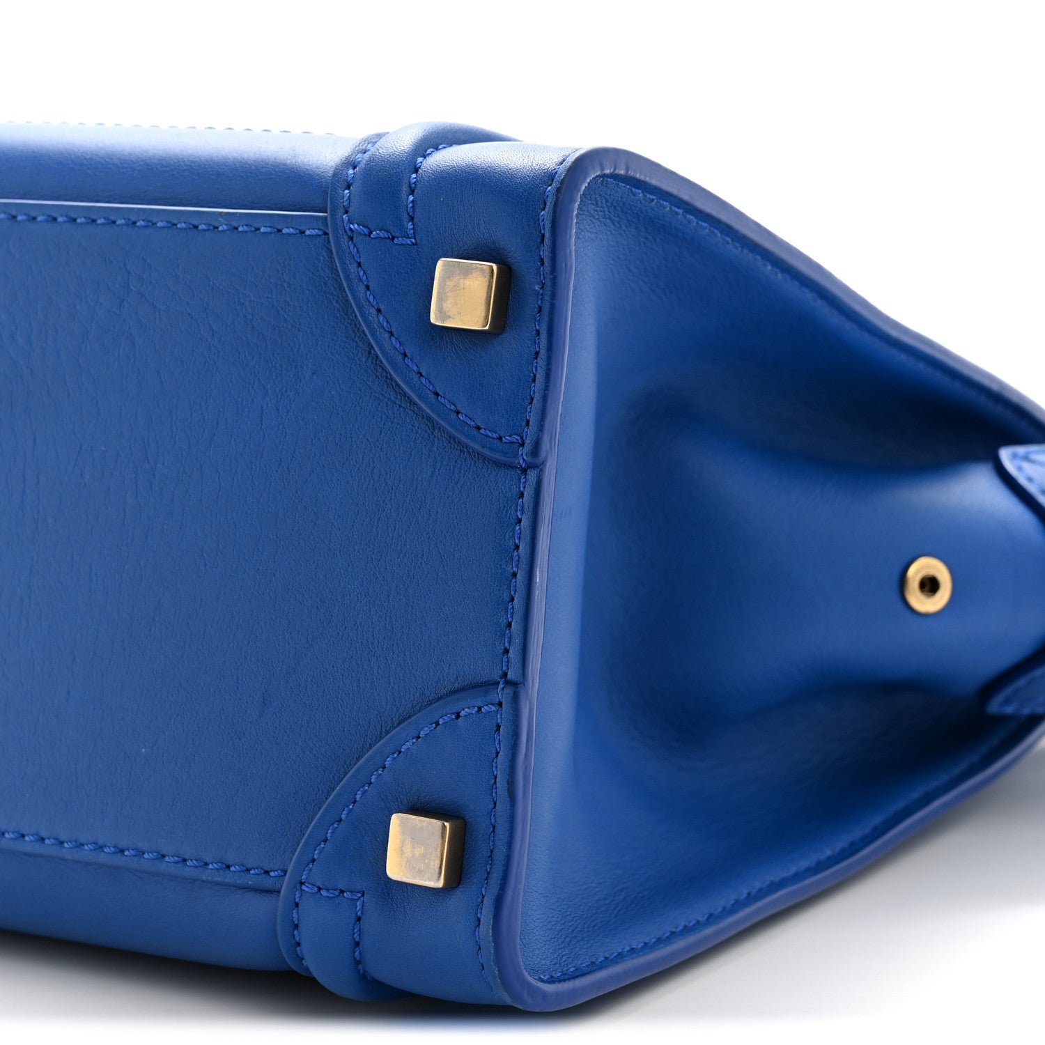 Smooth Calfskin Micro Luggage Royal Blue