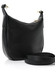 Supple Calfskin Cuir Triomphe Small Heloise Shoulder Bag Black