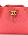 Caviar Quilted Mini CHNL 25 Handbag Coral
