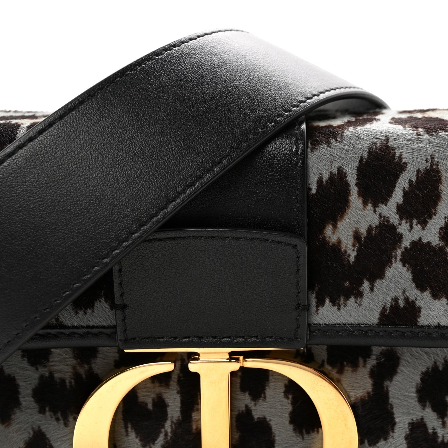 Pony Hair 30 Montaigne Box Bag Blue