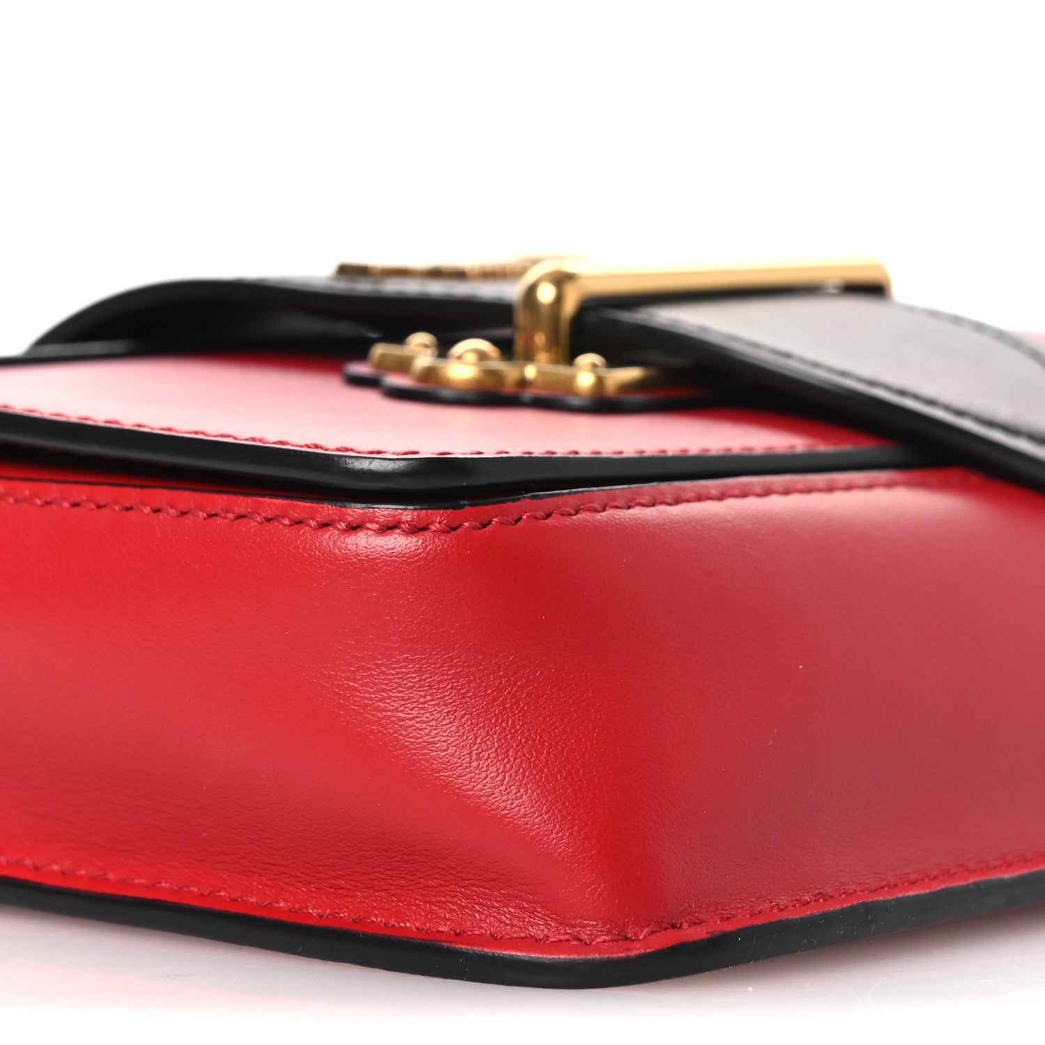 Saffiano City Calf Cahier Belt Bag Fuoco Black