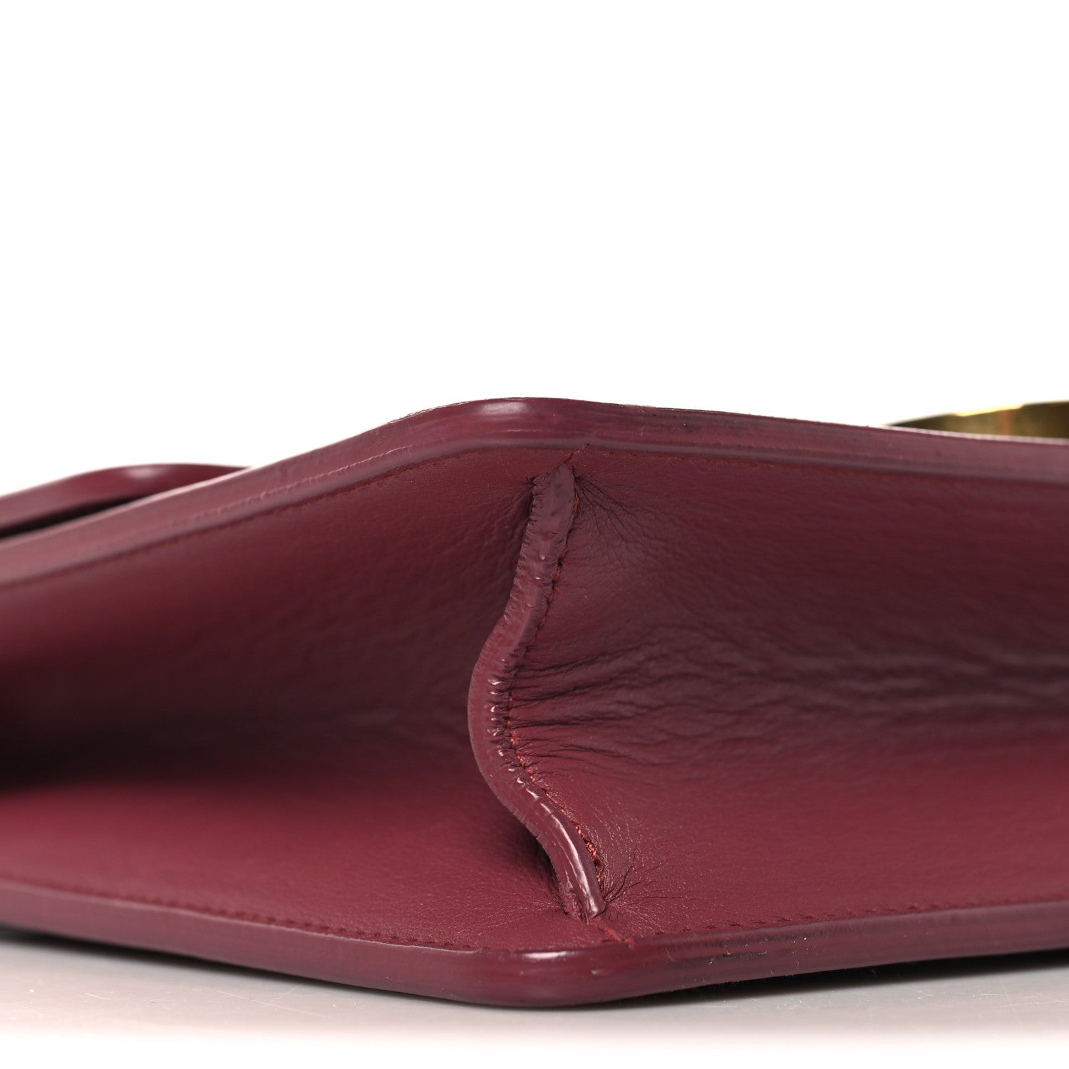 Smooth Calfskin 30 Montaigne Flap Bag Burgundy