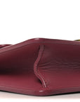 Smooth Calfskin 30 Montaigne Flap Bag Burgundy