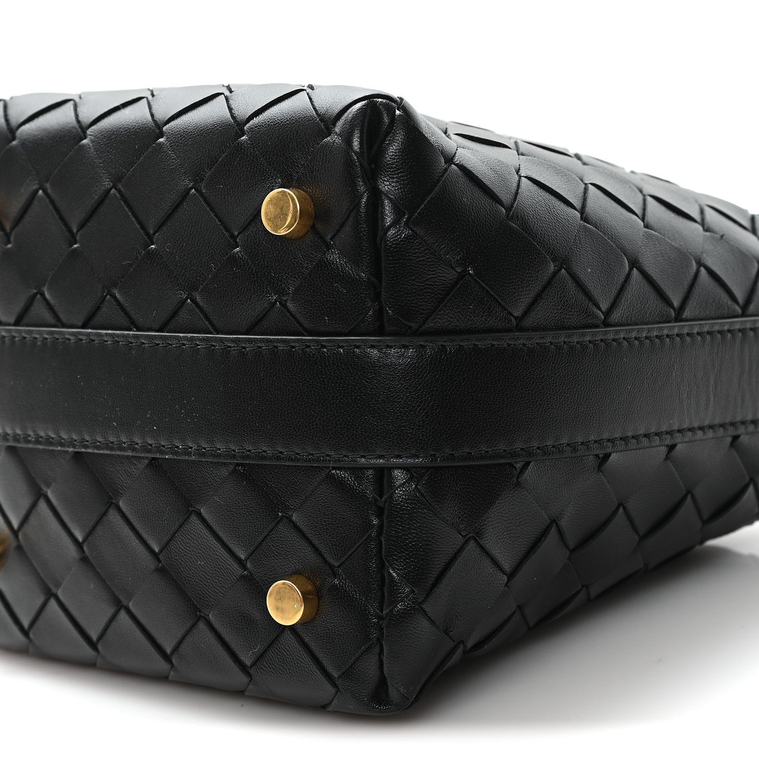 Calfskin Nappa Intrecciato Candy Wallace Black