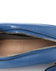 Calfskin Matelasse Aria Mini GG Marmont Chain Shoulder Bag Clear Blue