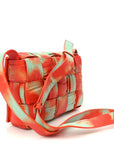 Calfskin Intreccio Plisse Tie Dye Camera Bag Multicolor
