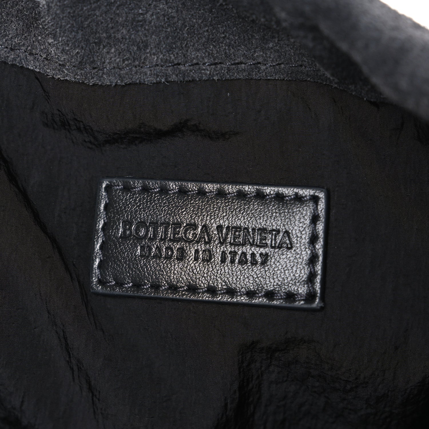 Suede Calfskin Intrecciato Medium Dustbag Grey