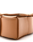 Lambskin Maxi Intrecciato Cassette Crossbody Bag Caramel