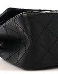 Aged Calfskin Quilted 2.55 Reissue 225 Flap Black