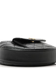 Caviar Quilted Polly Pocket Pouch Hobo Black