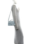 Calfskin Lizard Embossed Le Grand Bambino Light Blue