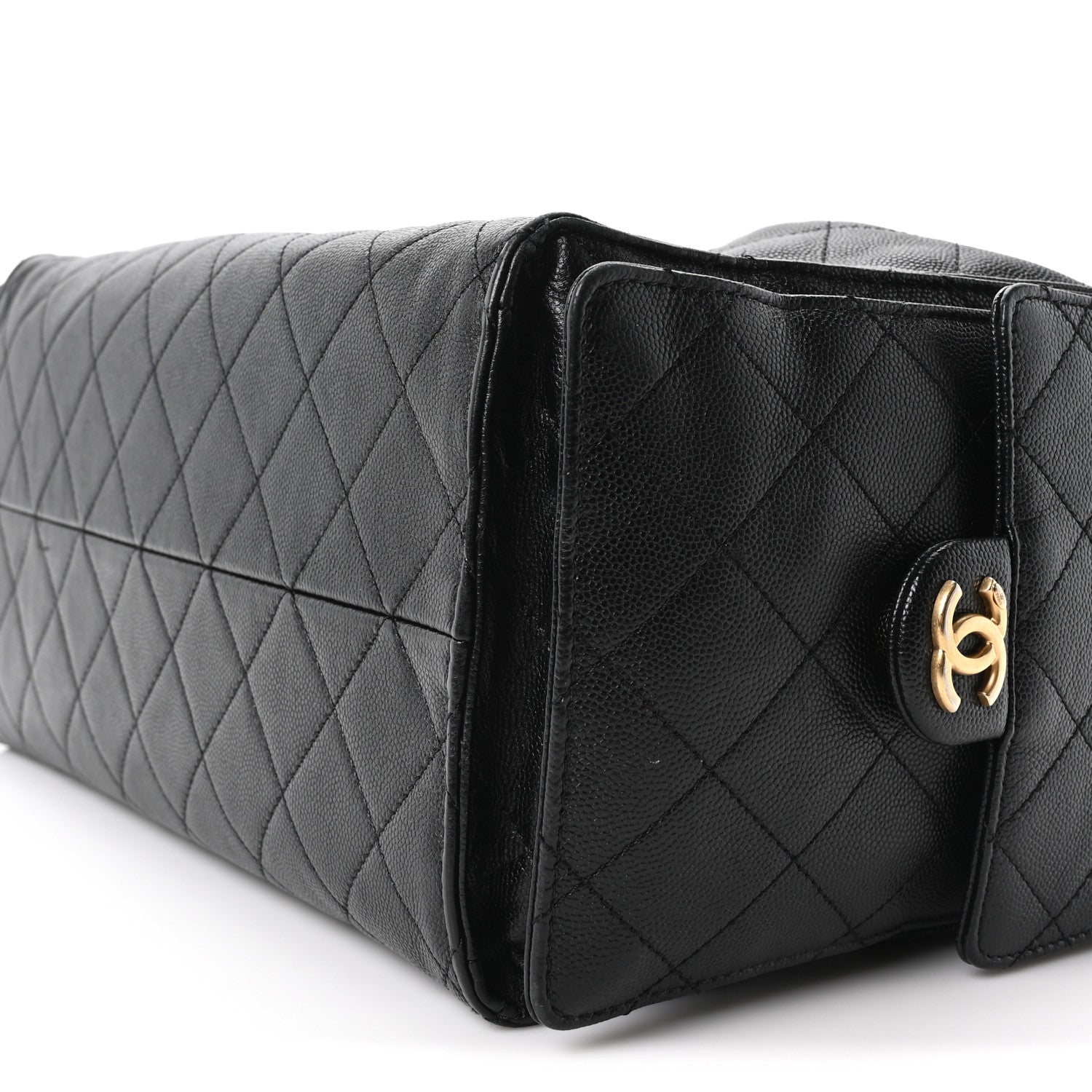 Caviar Quilted Medium CHNL 25 Handbag Black