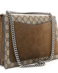 GG Supreme Monogram Medium Dionysus Shoulder Bag Taupe