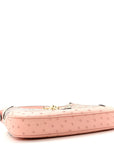 Snakeskin Ostrich Calfskin Small Jackie 1961 Hobo Pink Multicolor