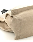Linen Calfskin Rive Gauche Tote Optic White