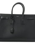 Grained Calfskin Large Sac De Jour Carryall Black