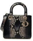 Snakeskin Small Lady D1OR Bleu Multicolor