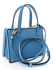 Snakeskin Small Postal Bag Sky Blue