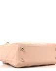 Lambskin Cannage Small Lucky Badges My Lady D1OR Light Pink