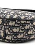Grained Calfskin Oblique Saddle Messenger Black