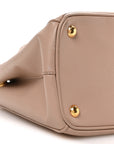 Saffiano Small Galleria Double Zip Tote Cammeo