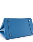 Epsom Birkin 35 Bleu Izmir
