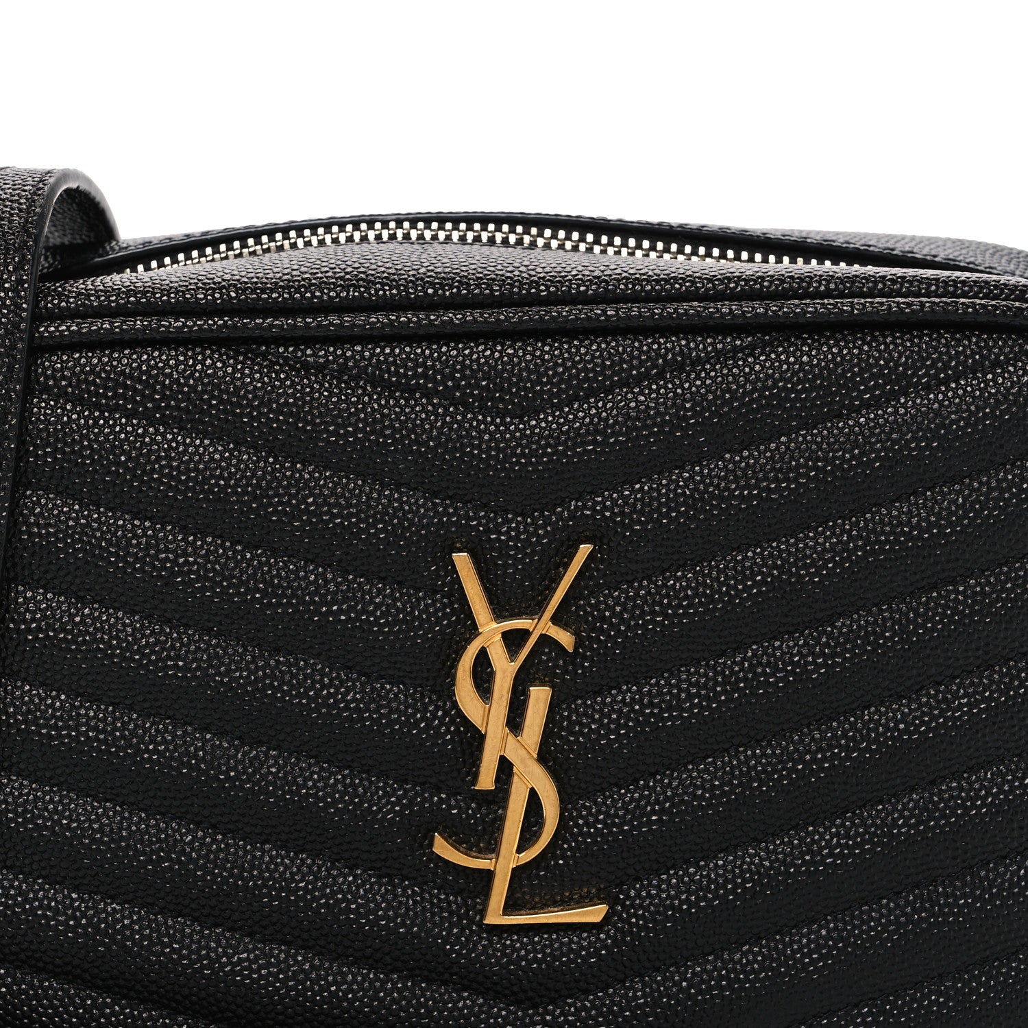 Grain De Poudre Matelasse Monogram Mini Lou Camera Bag Black