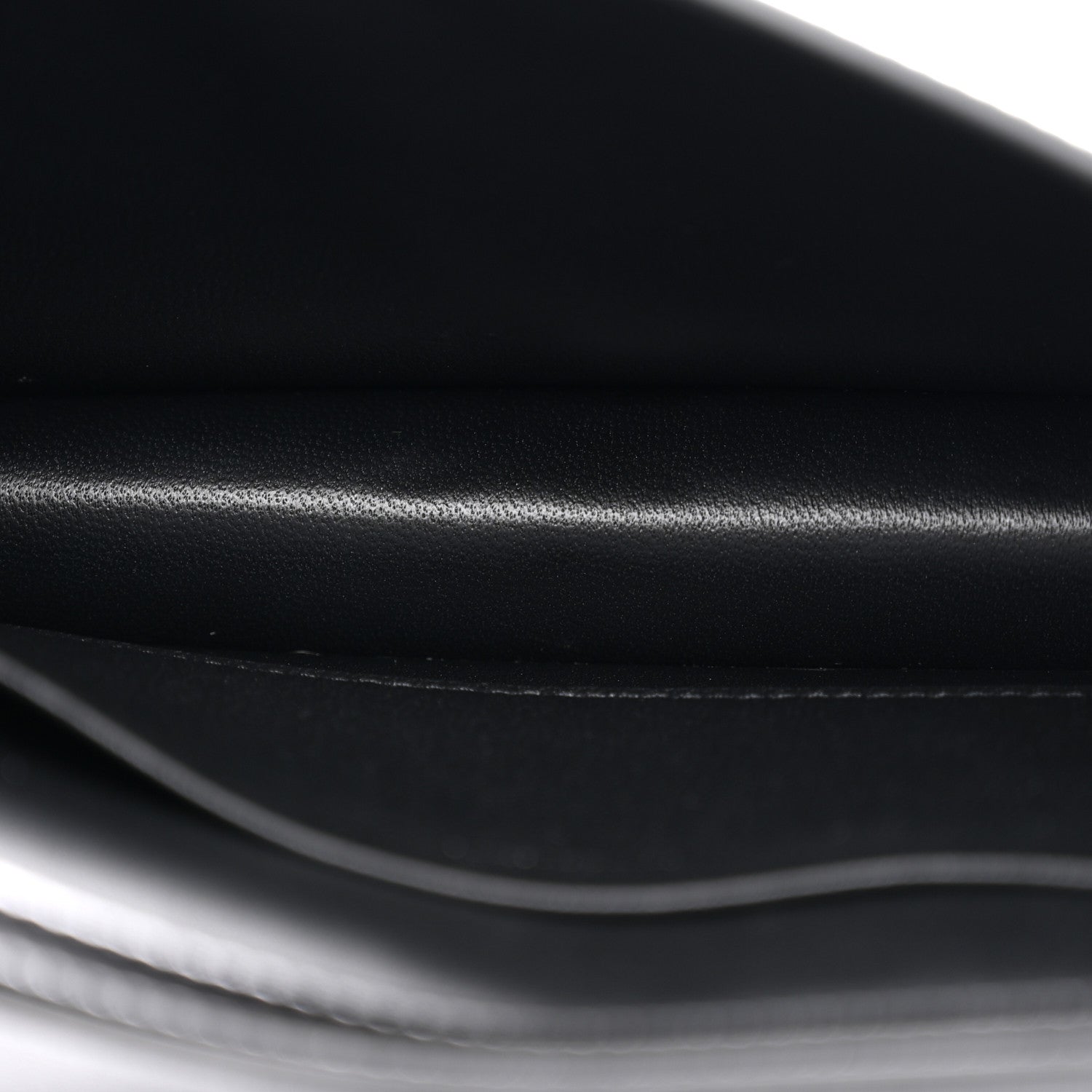 Shiny Calfskin Triomphe Multipochette Black