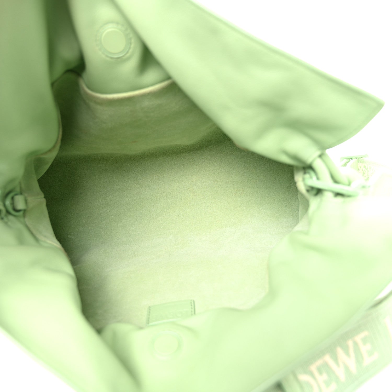 Nappa Calfskin Flamenco Knot Clutch Green