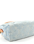 Monogram Denim Nano Speedy Sky Blue