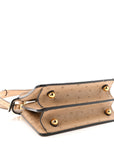 Ostrich Shiny Nappa Petite Peekaboo I SEE U Satchel Sasso