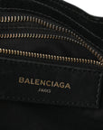 Chevre Gold Metallic Edge Hardware Mini City Black